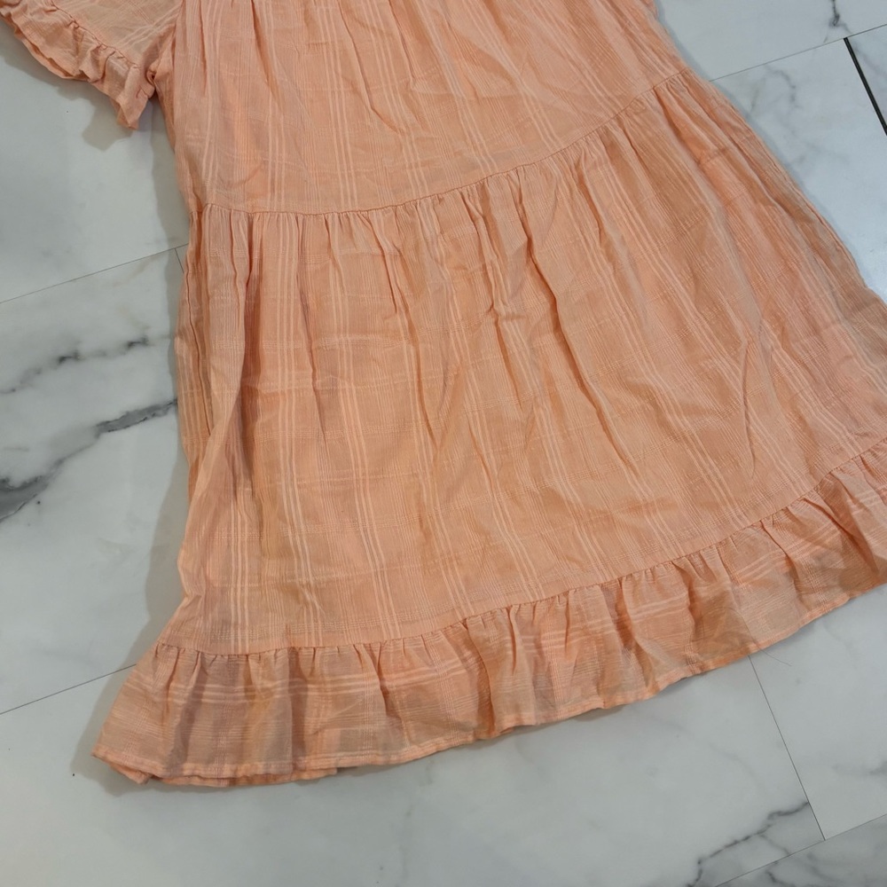 🍑Altar'd State🍑 Light Peach Ruffle Dress - Picture 2 of 6